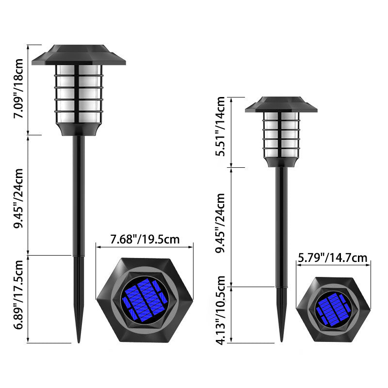 Modern Minimalist Waterproof Solar Cylinder Hardware ABS LED Outdoor Landscape Light For Garden