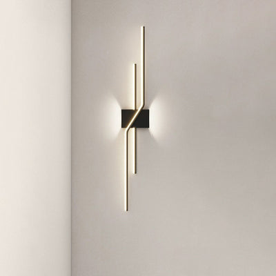 Applique murale LED moderne et minimaliste en aluminium, longue ligne droite, lampe pour salon 