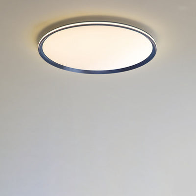 Modern Minimalist Round Acrylic LED Flush Mount Ceiling Light For Bedroom