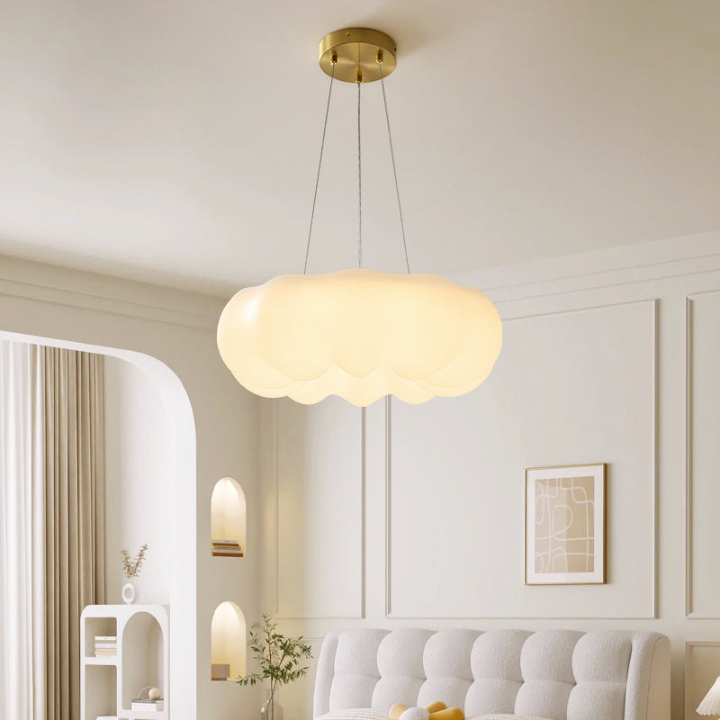 Contemporary Nordic Cloud Shape PE Copper LED Pendant Light For Living Room