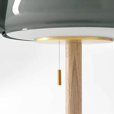 Lampe de table à 1 lumière en marbre et tambour en verre minimaliste nordique 