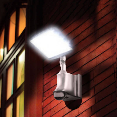 Industrial Solar Waterproof Adjustable Outdoor LED Split Wall Sconce Lamp