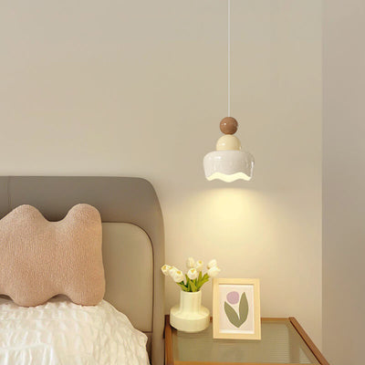 Modern Macaron Globe Full Spectrum 1-Light Pendant Light