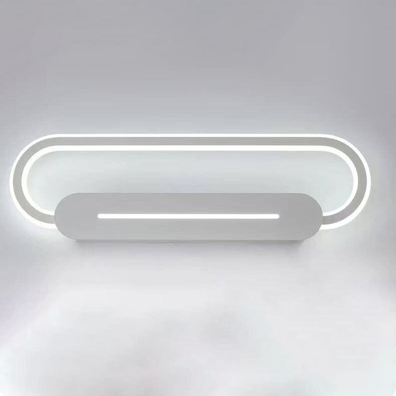 Modern Simple Aluminum Button Shape Adjustable LED Bathroom Vanity Mirror Front Wall Sconce Lamp