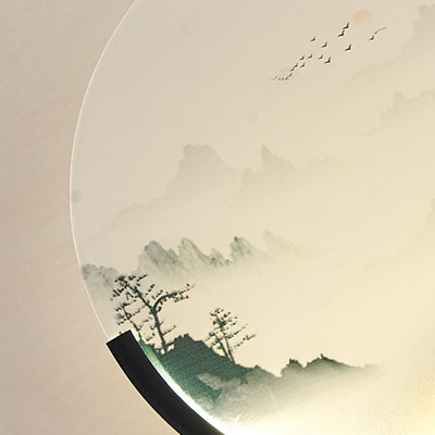 Applique murale LED traditionnelle chinoise en verre tout cuivre pour salon 