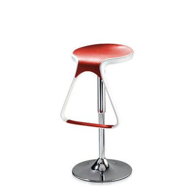 Contemporary Nordic Round ABS Metal Base Bar Stool Footrest Liftable Swivel For Dining Room