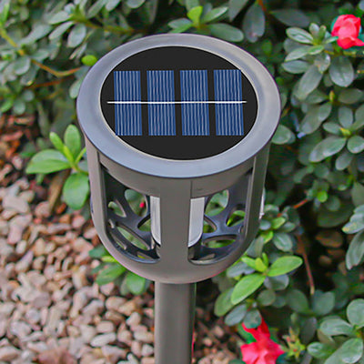 Modern Simplicity Solar Waterproof ABS PMMA Polycrystalline Silicon Cylinder LED Landscape Light Outdoor Light For Garden