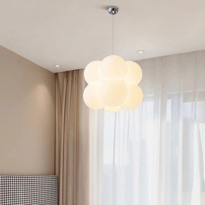 Modern Minimalist Round Ball Bubble Hardware PE 4/8 Light Chandelier For Living Room