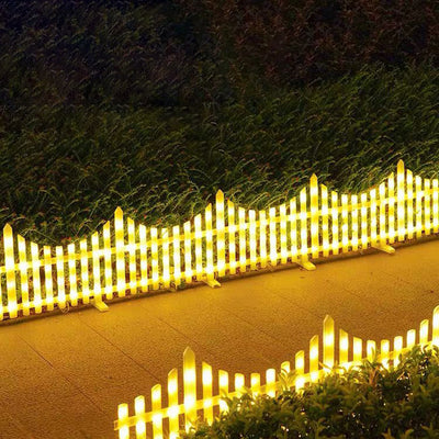 Contemporary Creative PA Wavy Shape Solar LED Decorative Fence Light Outdoor Light For Garden