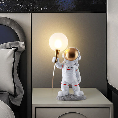 Contemporary Creative Resin ABS Astronaut 1-Light Table Lamp For Bedroom