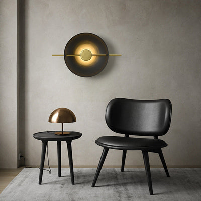 Modern Luxury Iron Round LED Wall Sconce Lamp For Living Room