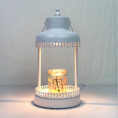 Modern Romantic Minimalist Metal Column 1-Light Melting Wax Table Lamp