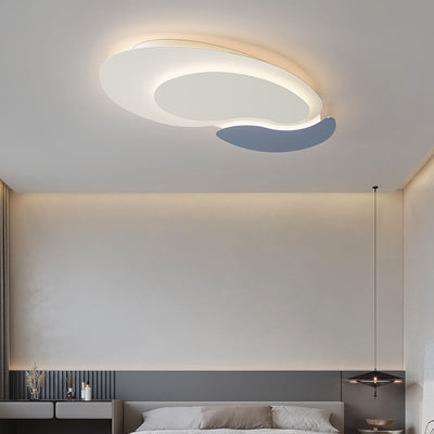 Modern Minimalist Round Iron LED Flush Mount Ceiling Light For Living Room