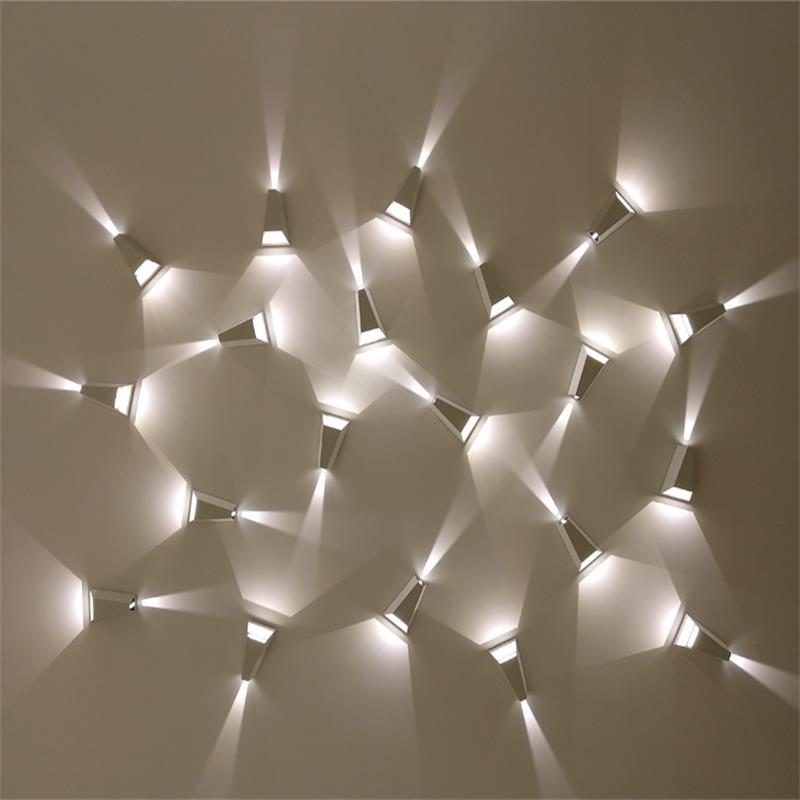 Modern Minimalist Trapezoidal Aluminum Silicone PVC Lens LED Outdoor Wall Sconce Lamp For Garden