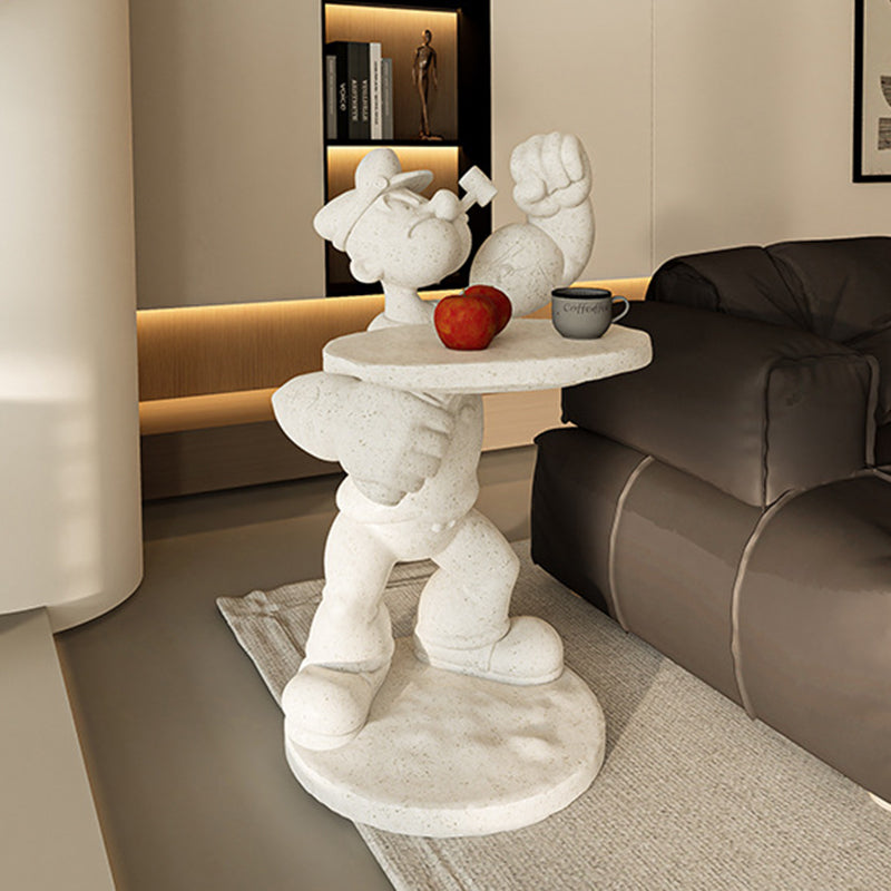 Contemporary Creative Cartoon Popeye Design Fiberglass Coffee Table For Living Room