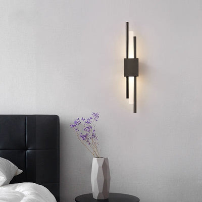 Modern Minimalist Iron Acrylic Strip LED Wall Sconce Lamp For Bedside