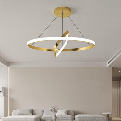 Italian Minimalist Circle Geometry Island Light LED Chandeliers