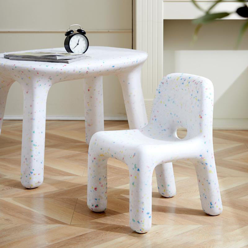 Contemporary Creative Square Plastic Children Chair Backrest For Living Room