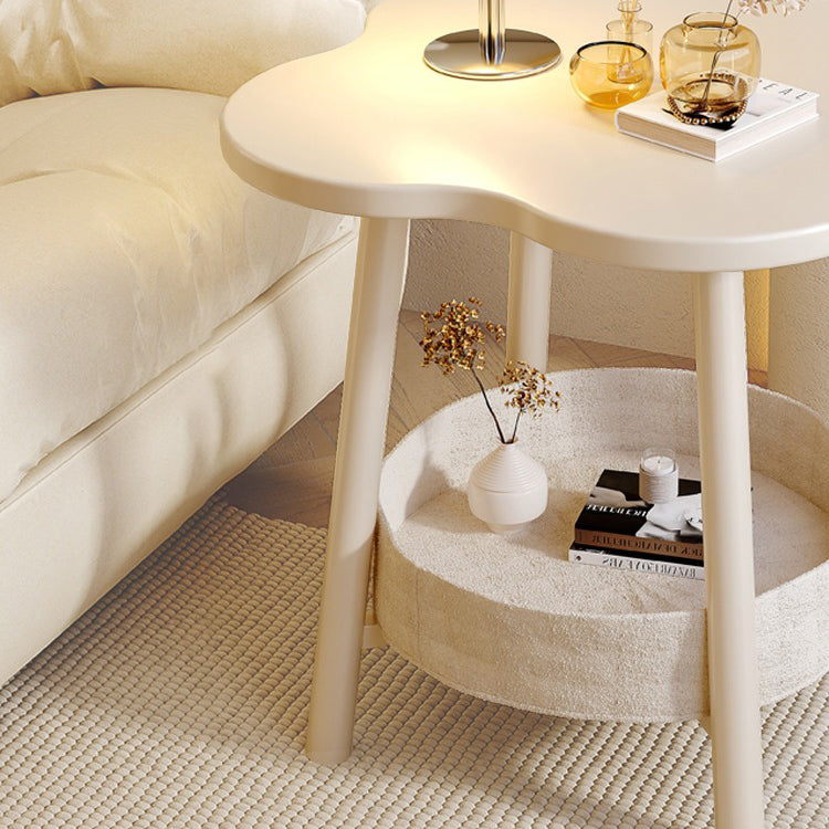 Modern Minimalist Flower Steel End Table 2-Tier For Living Room