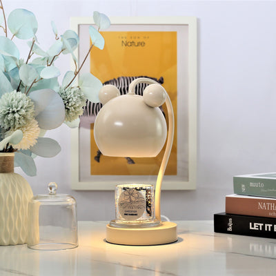 Lampe de table moderne à 1 lumière avec matériel de souris de dessin animé, cire fondue d'aromathérapie 