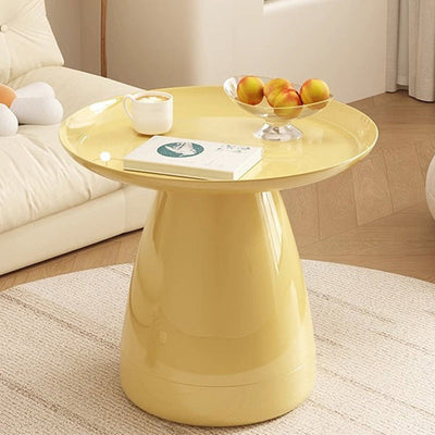 Modern Minimalist Round PC Plastic Coffee Table For Living Room