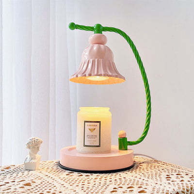 Modern Creative Hardware Flower Shape 1-Light Melting Wax Table Lamp