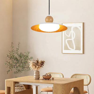 Suspension LED en fer, acrylique et verre contemporain scandinave pour salle à manger 