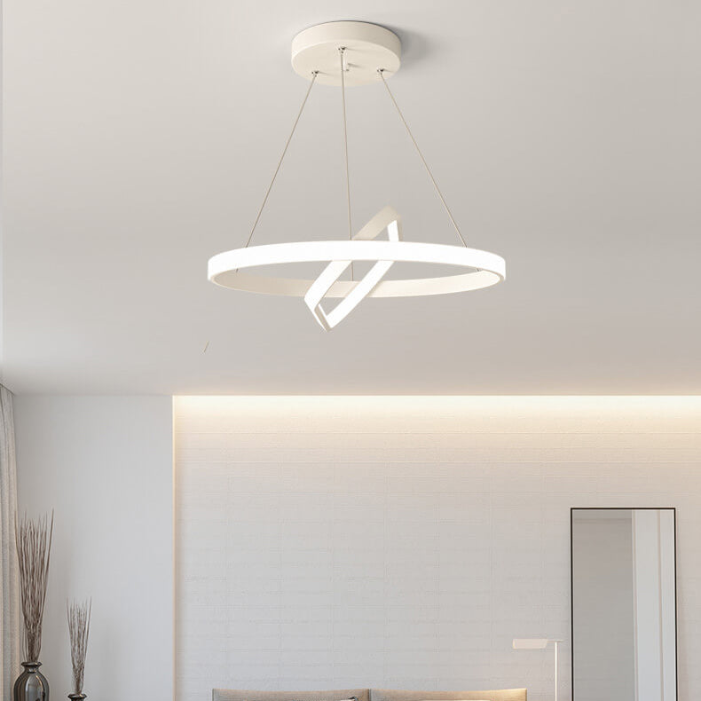 Lustres LED à géométrie de cercle minimaliste italien 