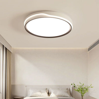 Modern Minimalist Geometric Square Iron Acrylic LED Flush Mount Ceiling Light For Bedroom