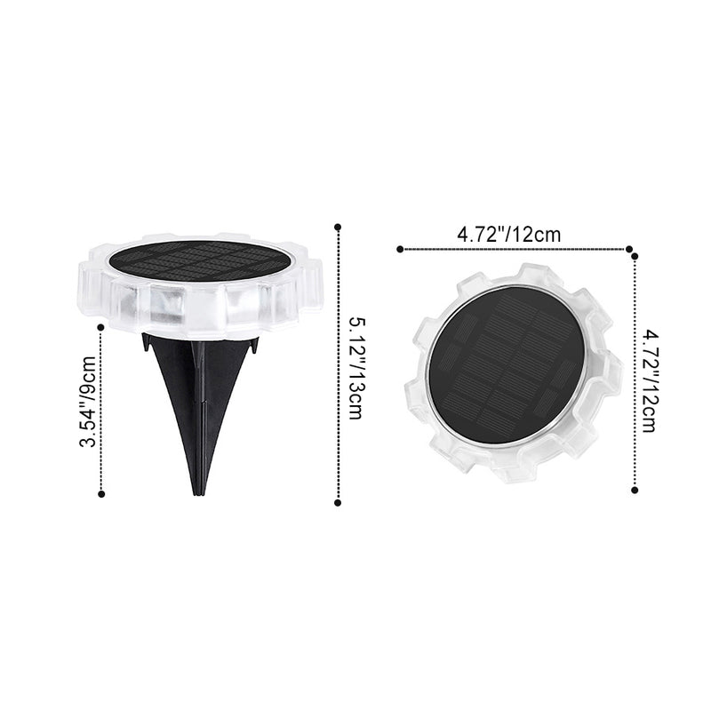 Modern Simplicity Solar Waterproof Silicon ABS PC Round Conic Pinion LED Landscape Lighting Outdoor Light For Outdoor Patio