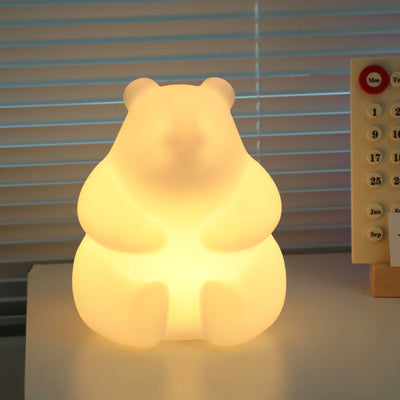 Contemporary Creative Bear PE LED Table Lamp For Living Room