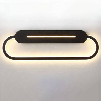 Lampe LED moderne et Simple en forme de bouton en aluminium, réglable, pour salle de bain, miroir de vanité, applique murale avant 