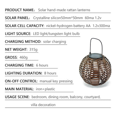 Contemporary Creative Round Iron Plastic Solar LED Table Lamp For Living Room