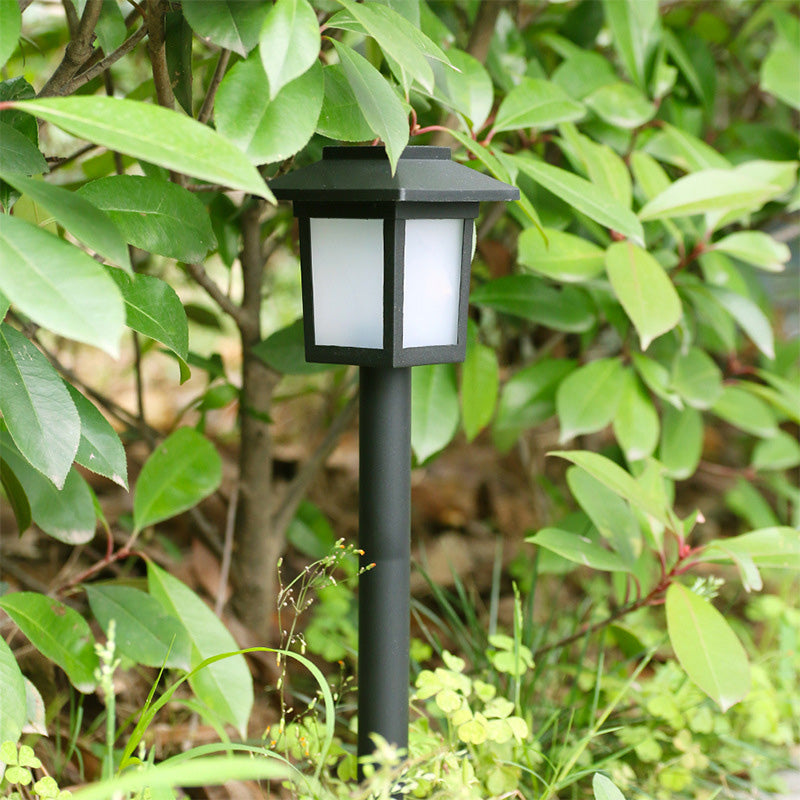 Modern Minimalist Waterproof Solar Square ABS PVC LED Outdoor Landscape Light For Garden