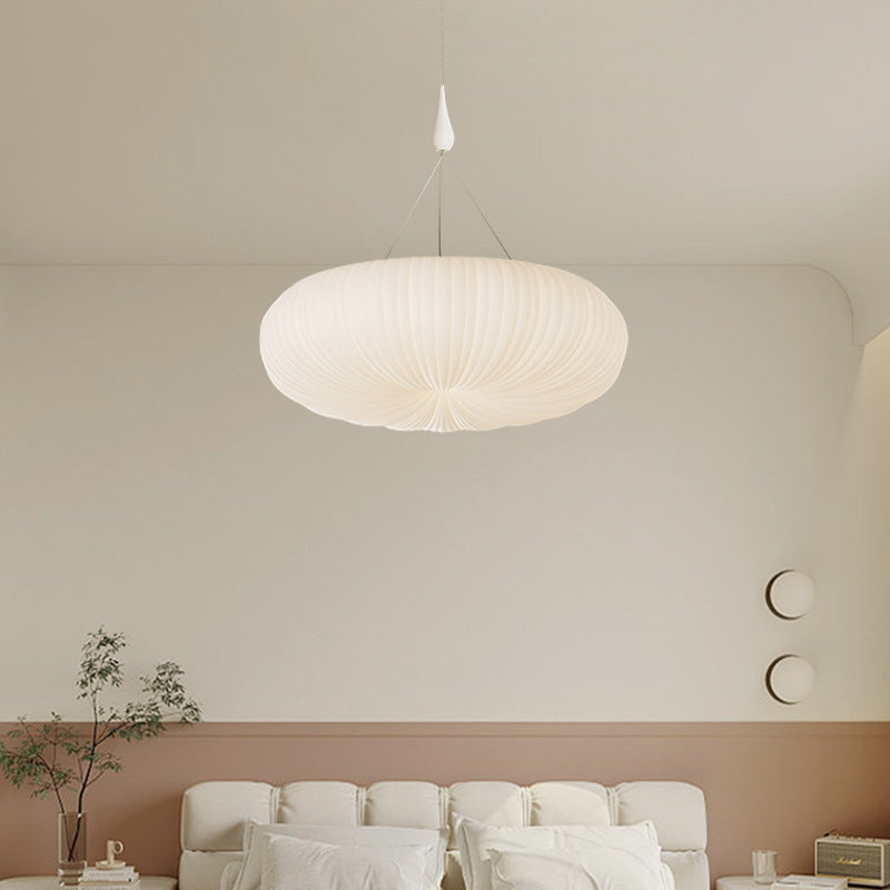 Modern Minimalist Acrylic Pumpkin Shade LED Pendant Light For Bedroom