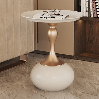 Modern Luxury Gourd Steel Ceramic Metal Coffee Table For Living Room