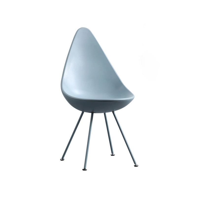 Contemporary Creative Water Drop Shape Plastic Dining Chair Backrest For Dining Room