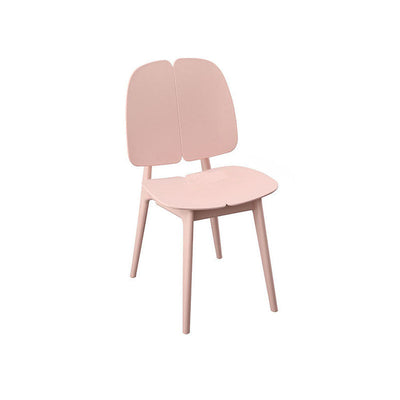 Contemporary Scandinavian Plastic Steel Metal Square Dining Chair Backrest For Dining Room