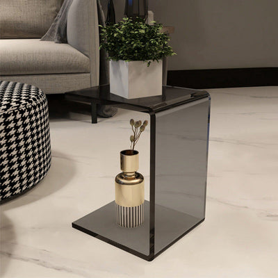 Modern Minimalist Slab Plastic Acrylic End Table For Living Room