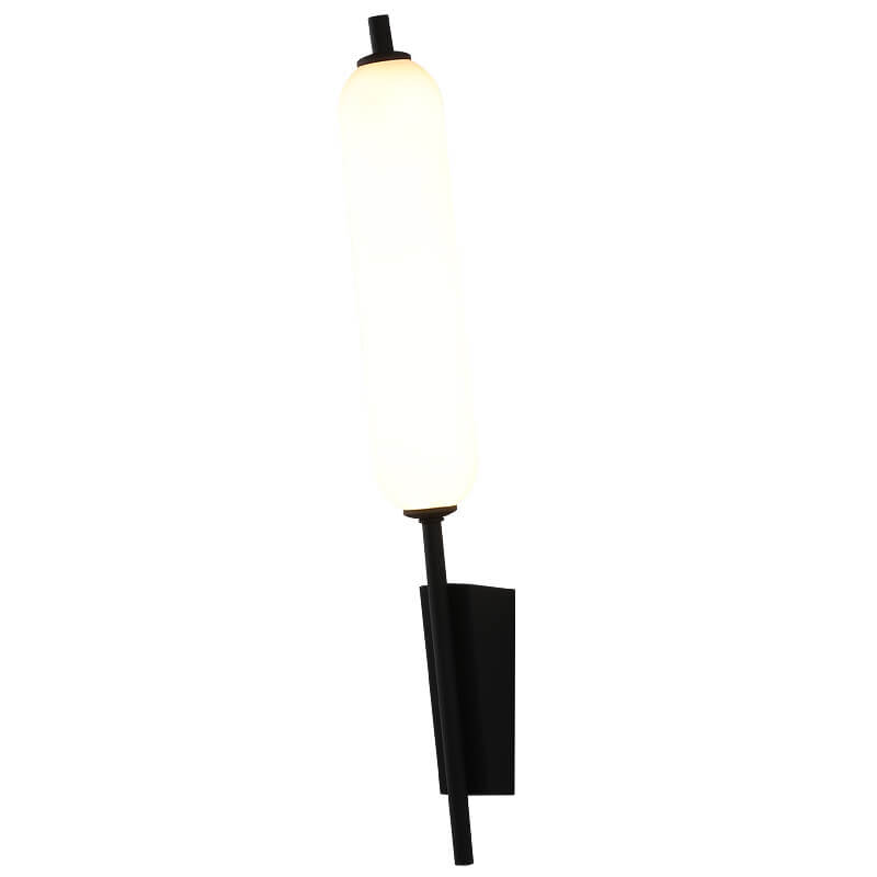 Minimalist Creative Column Straight Arm Iron PC LED Wall Sconce Lamp