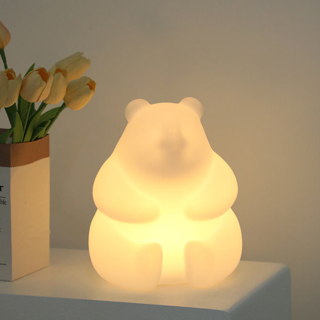 Contemporary Creative Bear PE LED Table Lamp For Living Room