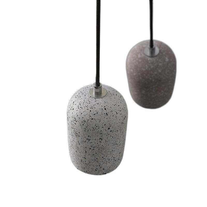 Scandinavian Industrial Minimalist Cylindrical Cement LED Pendant Light