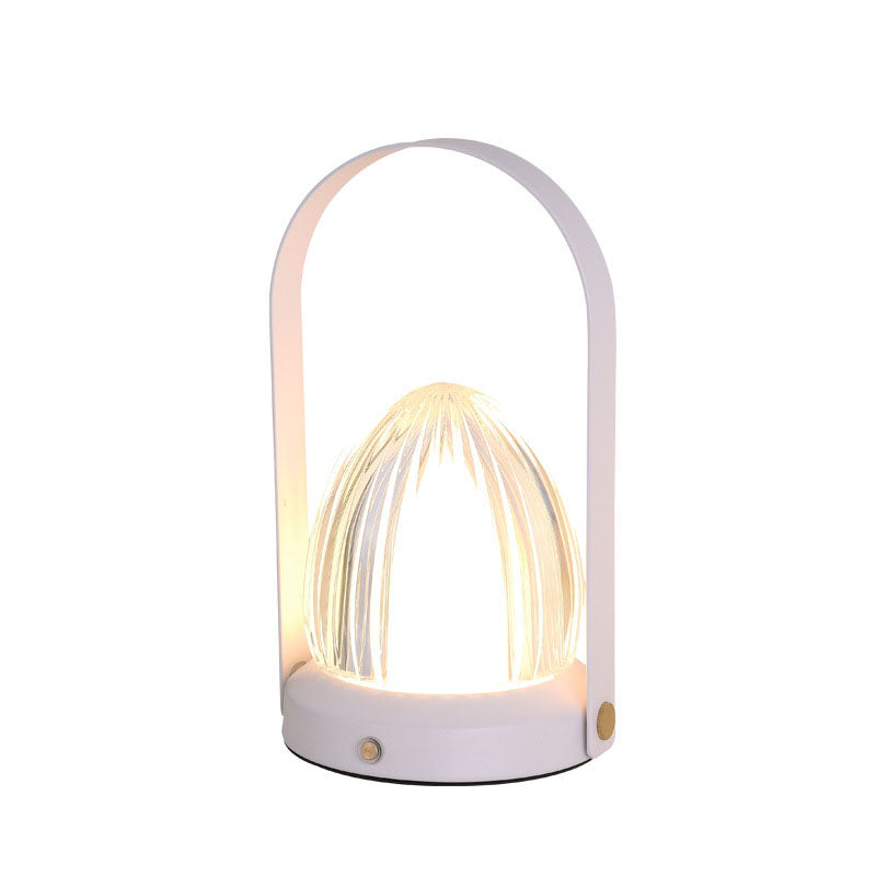 Nordic Vintage Clear Dome Acryl LED USB Tischlampe 