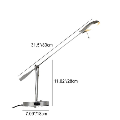 Modern Minimalist Long Arm Iron Metal LED Table Lamp For Bedroom