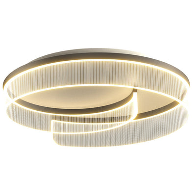 Modern Minimalist Round Acrylic Iron Aluminum LED Flush Mount Ceiling Light For Living Room