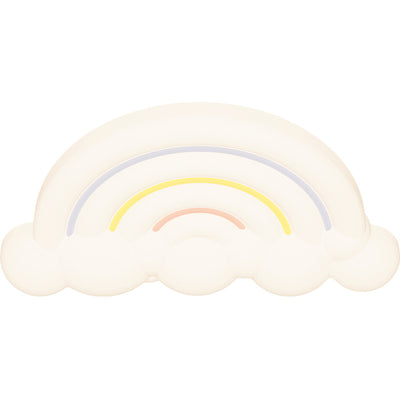 Contemporary Creative Cartoon Acrylic Cloud Rainbow Design LED Kids Flush Mount Ceiling Light For Bedroom