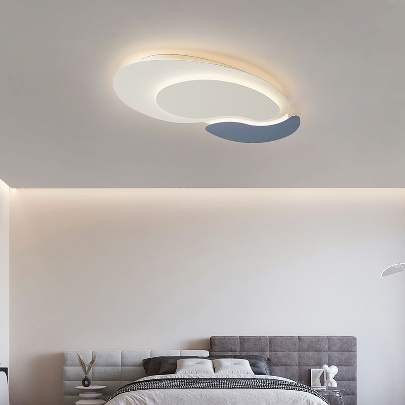 Modern Minimalist Round Iron LED Flush Mount Ceiling Light For Living Room