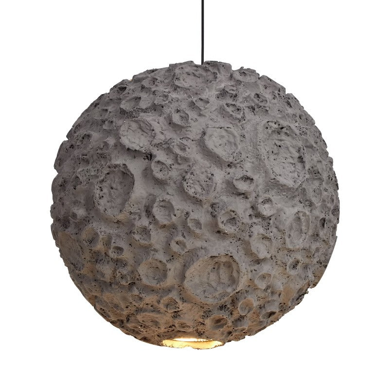 Contemporary Creative Irregular Porous Planet Shade 1-Light Pendant Light For Living Room