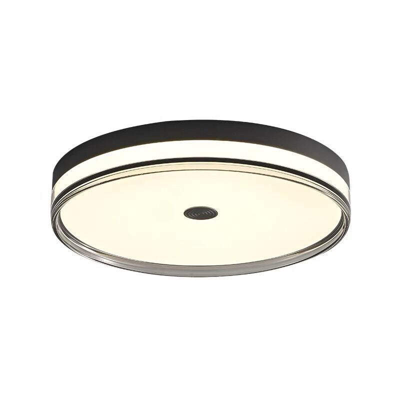 Modern Minimalist Round Metal Acrylic LED Flush Mount Ceiling Light For Bedroom