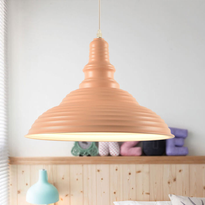 Scandinavian Modern Minimalist Cone Iron 1-Light Pendant Light